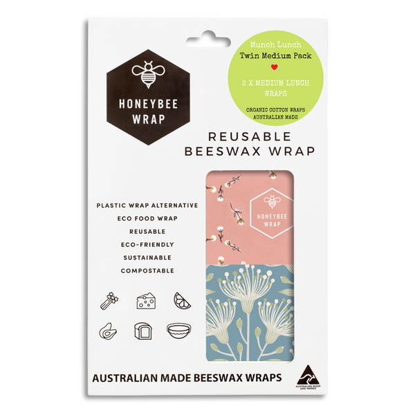 Beeswax Wrap Twin Pack | HoneyBee Wrap