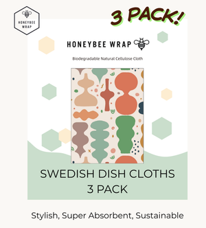 Honeybee Wrap 3 Pack Kitchen Sponge