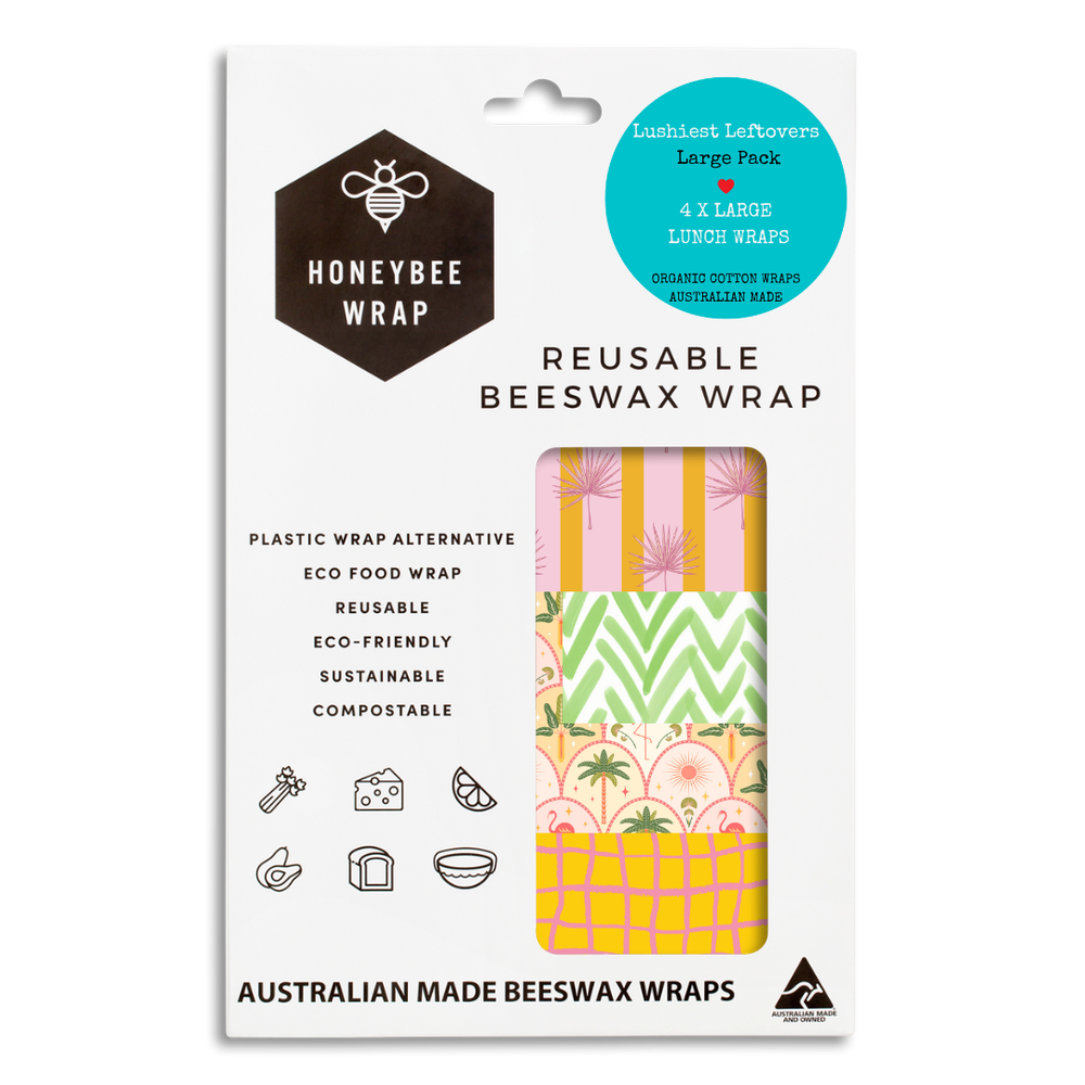 Lushiest Leftover - 4 x Large Beeswax Wraps